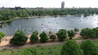 英国伦敦海德公园周围美丽的景观